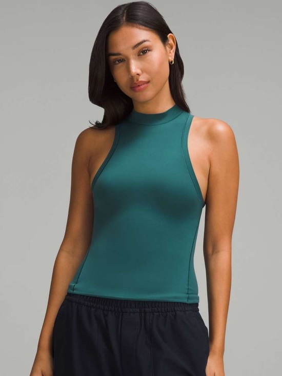 lululemon athletica Tops - Lululemon Wundermost Nulu Mockneck Tank Top Storm Teal